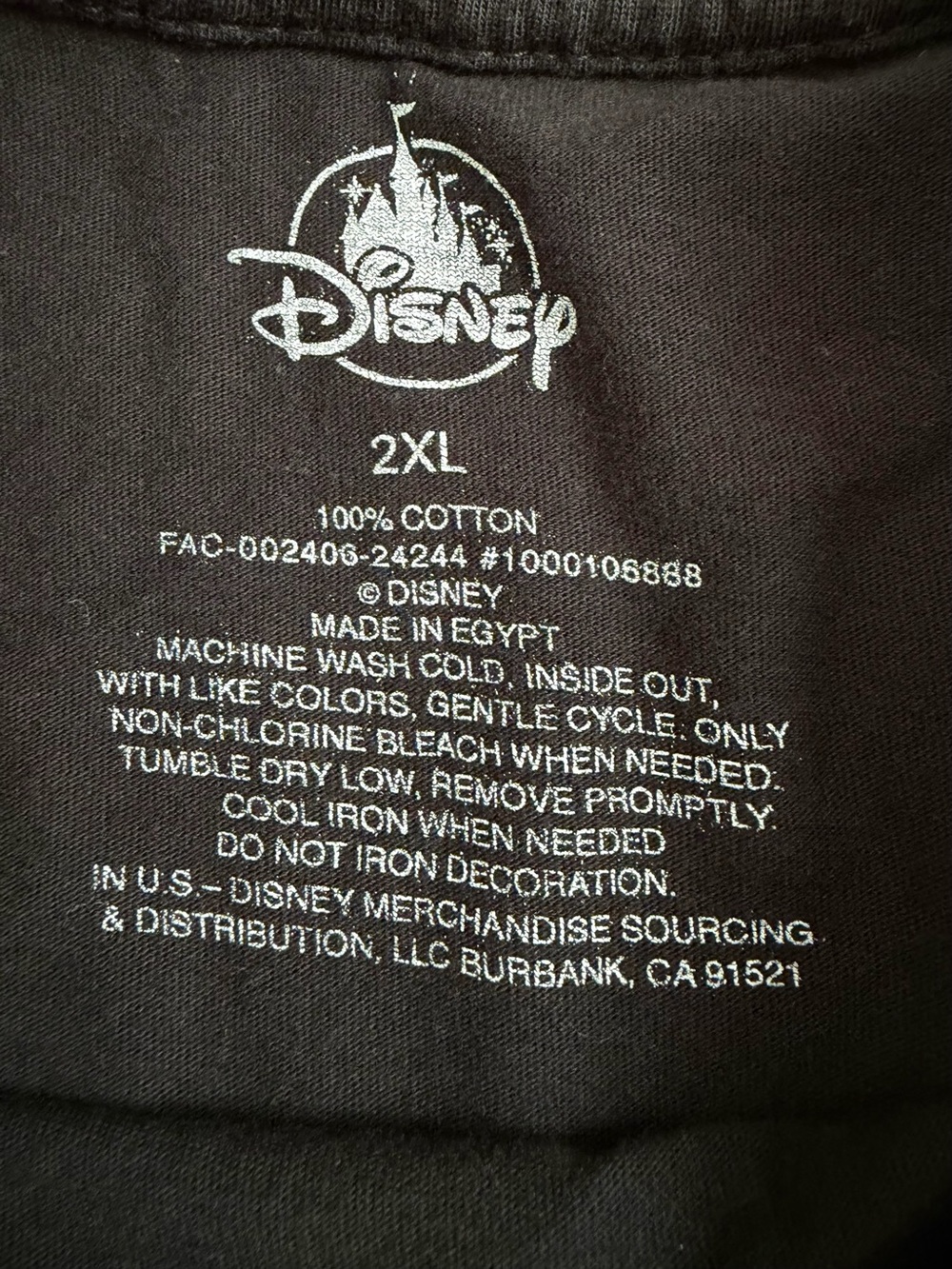 Disneyland Resort DLR Halloween Candy Corn Striped T Shirt 2XL Black Unisex EUC - Picture 4 of 6